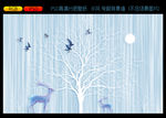 手绘背景墙