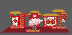 新春 春节 新年 美陈 堆码