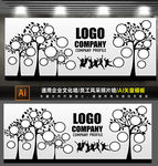 创意企业员工风采照片墙展板