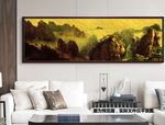 大气河山新中式客厅装饰画床头画