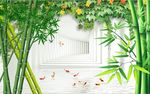 3D空间竹子图