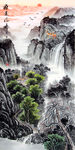 源远流长山水画