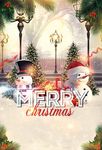圣诞树雪人酒吧音乐圣诞节创意