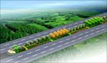道路绿化效果图