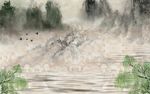 大理石山水画