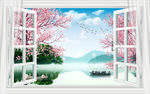 3D春景背景
