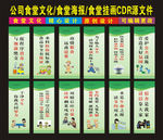食堂标语图片卡通精心设计