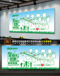 创意企业照片墙展板