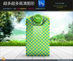塑封果汁包装样机一键贴图