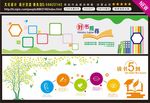 学校文化墙 图书阅览室文化墙
