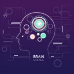 大脑科技神经人工智能概念元素图