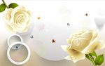 3D玫瑰花