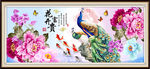 花开富贵孔雀装饰画