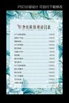皮肤管理价目表