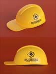 施工安全帽logo样机模板