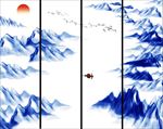 水墨山水画