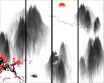 水墨山水画