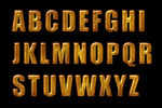 字母 黄金立体字母