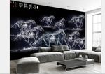 透明水晶马到成功玉雕背景墙壁画