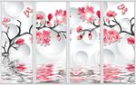 唯美花卉移门