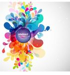 彩色花纹时尚背景设计