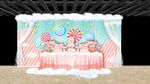 粉蓝色婚礼宝宝宴甜品区
