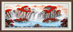 山水画 流水生财