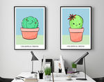 北欧简约仙人掌植物二画装饰画