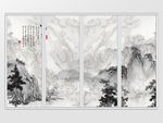高清山水移门