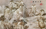 山水背景墙