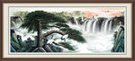 迎客松 山水国画