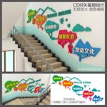 校园楼梯文化墙