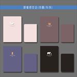最新韩版清新可爱手绘方格动物本