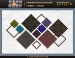 新中式大理石几何方块