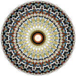 万花筒 圆画 色彩 抽象 线条