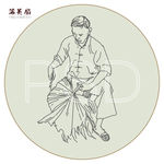 古法蒲葵扇工艺品制作流程