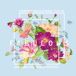 字母花朵