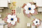 3d珠宝花朵电视背景墙