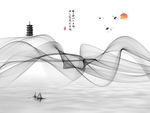 水墨山水画