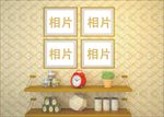 房间相框模型挂画书桌摆件