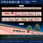 新农村建设标语漫画文化墙