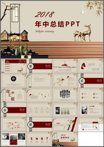 中国风年终总结PPT