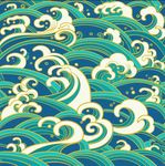 无缝图案与水波浪花飞溅纹理