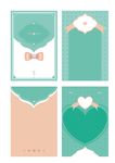 浪漫粉绿色婚礼海报