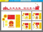 五旗五徽诠释解说学校文化墙