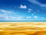 夏日天空海滩沙滩海边