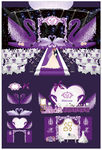 紫色天鹅主题婚礼设计