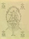 手绘佛像 佛教图案