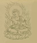 手绘佛像 佛教图案