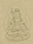 手绘佛像 佛教图案